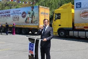 Onları Mutlu Etmek Çocuk Oyuncağı Tırları, Urfa'ya Uğurlandı